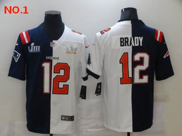 Men's New England Patriots #12 Tom Brady Jerseys-2